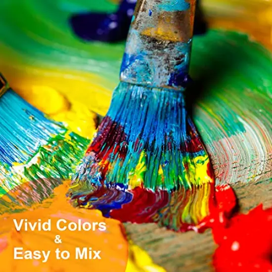 Oil Paint Set, 36x12ml/0.4 Fl Oz Tubes, Non-toxic Oil Based Paints for Canvas Craft Painting, Great Value Art Supplies for Artists, Adults, Kids & Beginners {5}