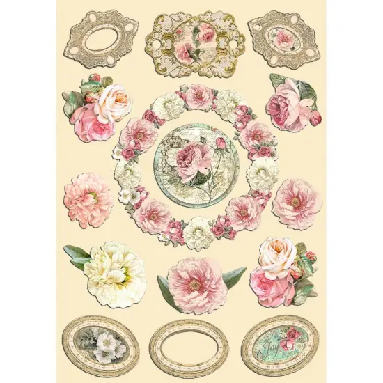 Stamperia Colored Wooden Shapes A5-Precious {1}