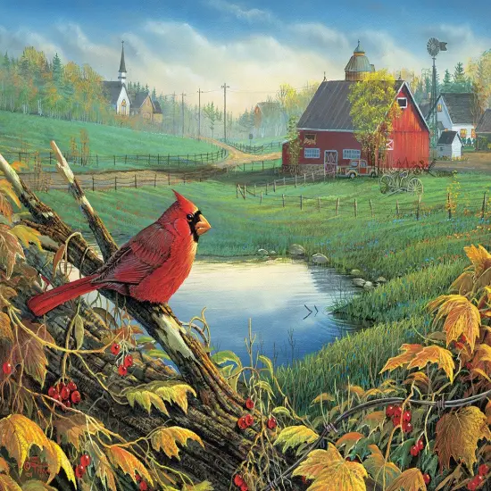 Sunsout Farmland Visitor 500 pc Jigsaw Puzzle 29064 {1}