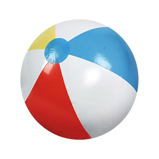 Northlight 16" Multi-Color 6 Panel Inflatable Beach Ball White {1}