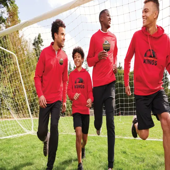 Youth Fleece Pullover Hooded Sweatshirt Silver {5}