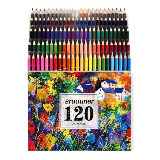 120Pcs Oil-Based Color Pencils Drawing Set {1}