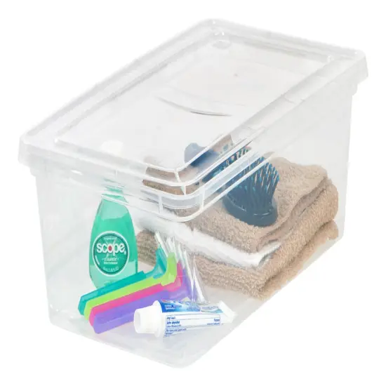 IRIS USA 6 Quart Clear Storage Box, Clear {4}