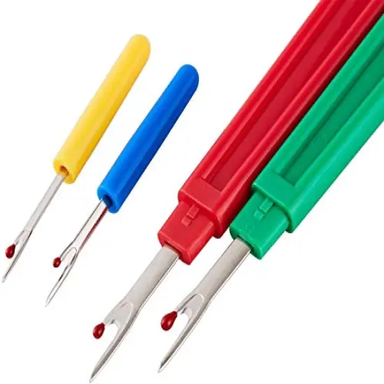 Sewing Seam Ripper Tool,High Quality Stitch Remover and Thread Cutter with 2Big+2Small Seam Rippers,1 Pack Thread Snips,1Pack 5&rdquo;Scissor {5}