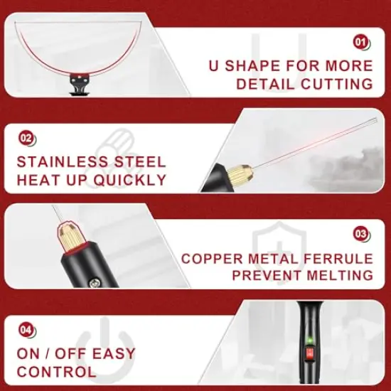 3 in 1 Foam Cutter Electric Cutting Machine Pen Tools Kit, 100-240V / 20W Styrofoam Cutting Pen with Electronic Voltage Transformer Adaptor {5}