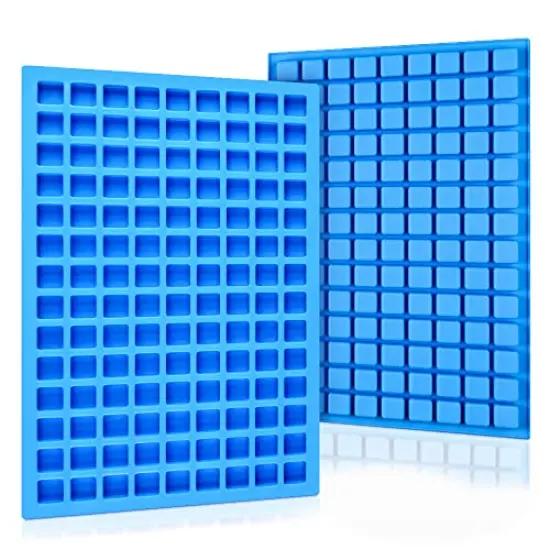 2 Pack Mini Silicone Molds for Hard Candy, Chocolate, Gummy, Caramel, Ganache, Ice Cubes (2) {2}