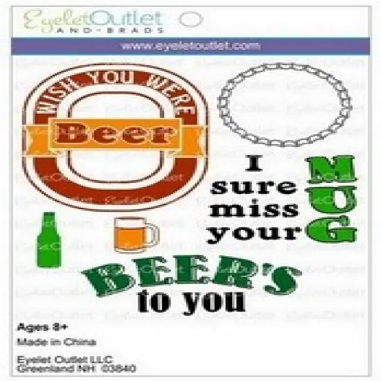 Eyelet Outlet Cling Beer Stamps {1}