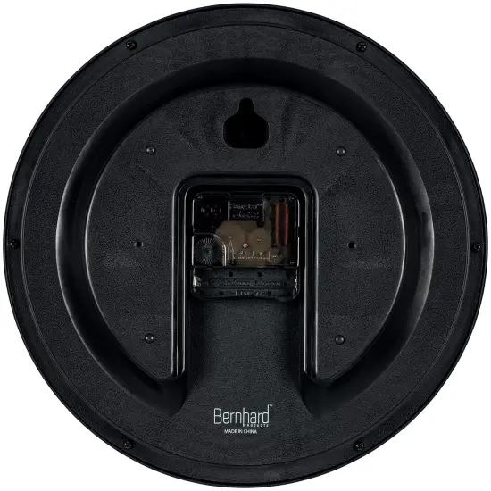 Black Wall Clock Silent Non Ticking 10 Inch Quality Quartz Battery Operated Round Easy to Read Home/Office/Kitchen/Classroom/School Clock Sweep Movement {5}