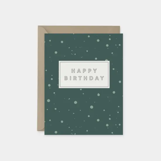 Ink Splot Busk Happy Birthday Card {5}