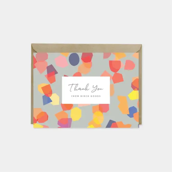 Thank You Card Set, Cut Out Shape {5}