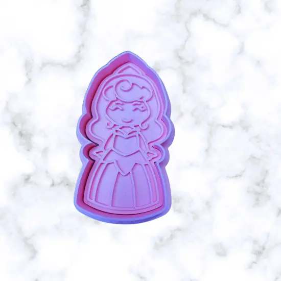 fairy Tale Princess andPrincess friends and Carriage Cookie cutter and stamps fondant cutter 6 princess {5}