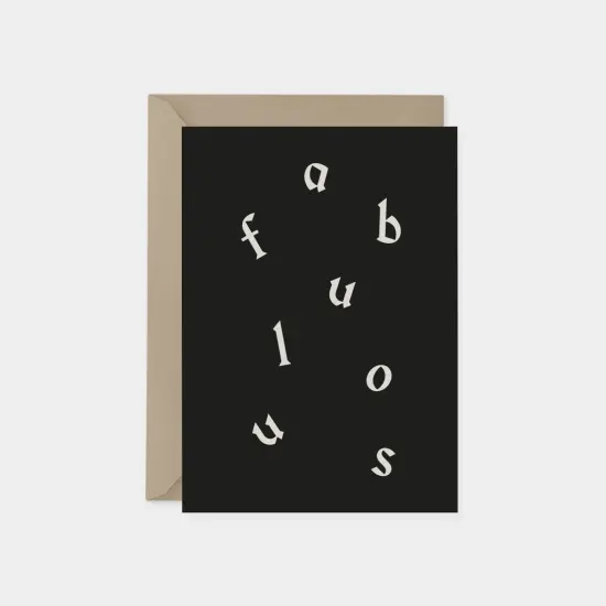 Fabulous Word Search Card, Typography {1}
