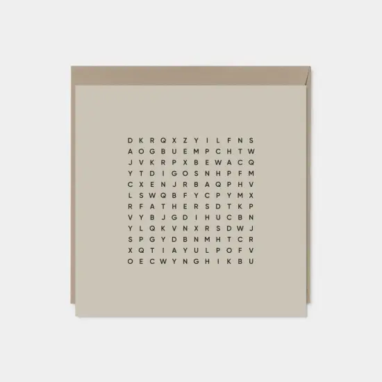 Happy Father's Day Word Search Card, {1}