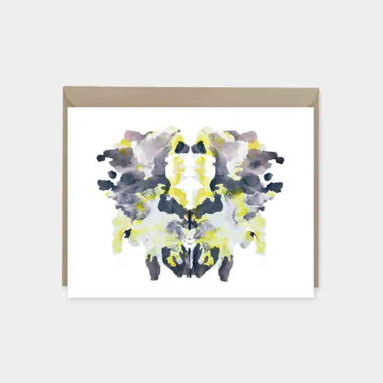 Rorschach Test Card II, India Ink Art {1}