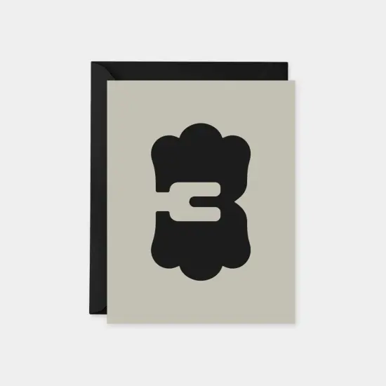 Birthday Age Card, Ornate Number {4}