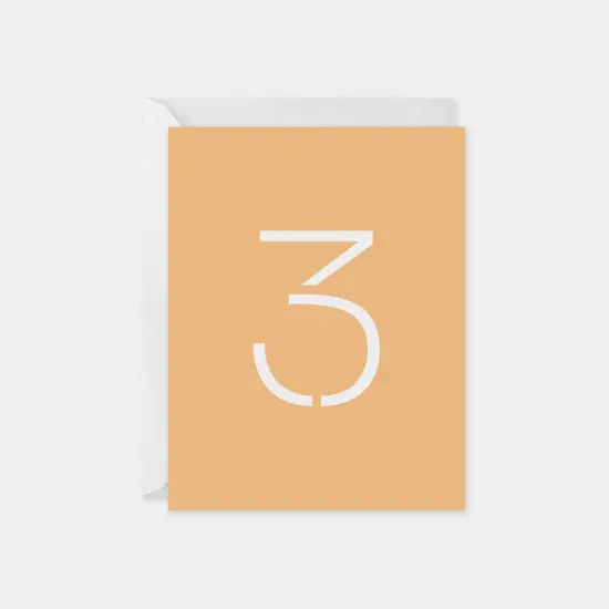 Birthday Age Card, Stencil Number {4}