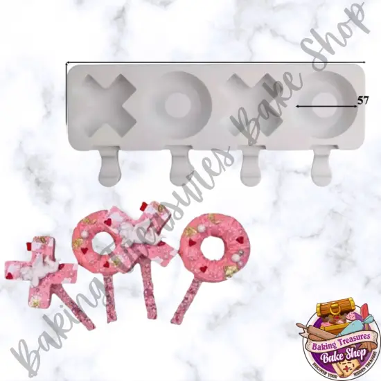 X's & O's Cakesicle Silicone Mold {1}