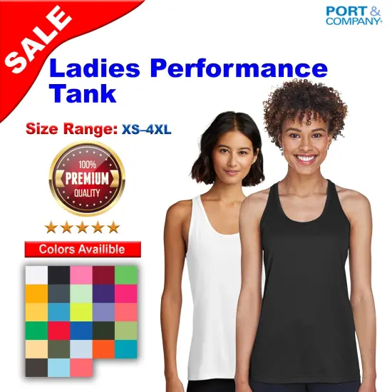 Port & Company&reg; Ladies Performance Tank - LPC380TT White {2}