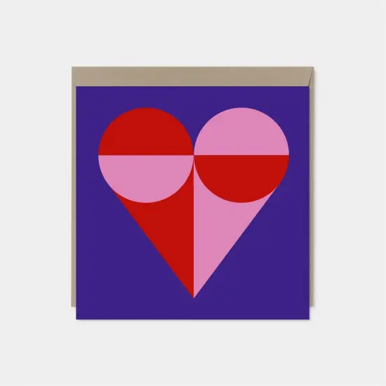 Geo Valentine's Day Card, Modern and {1}