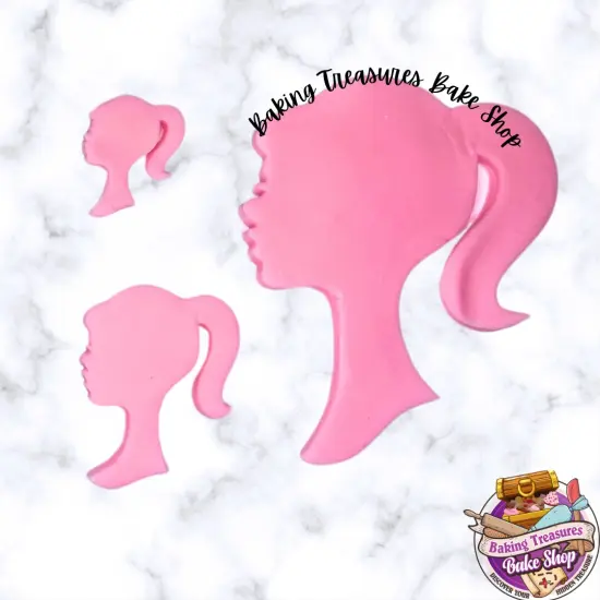 Doll Silhouette 3 Cavity Silicone Mold {2}