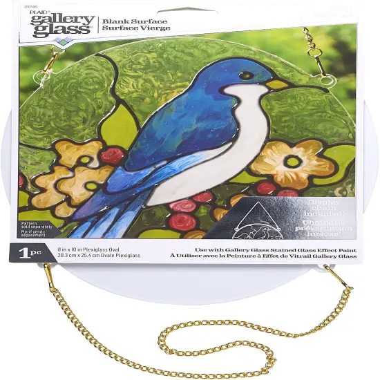 FolkArt Gallery Glass Surface-Large Oval {1}