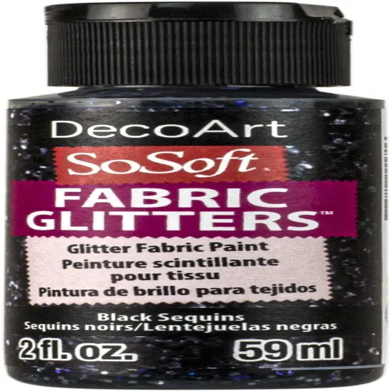 DecoArt SoSoft Fabric Glitters Acrylic Paint 2oz {2}