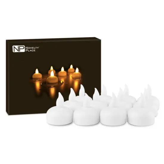 LED Floating Candles Flameless Tea Lights Battery {2}