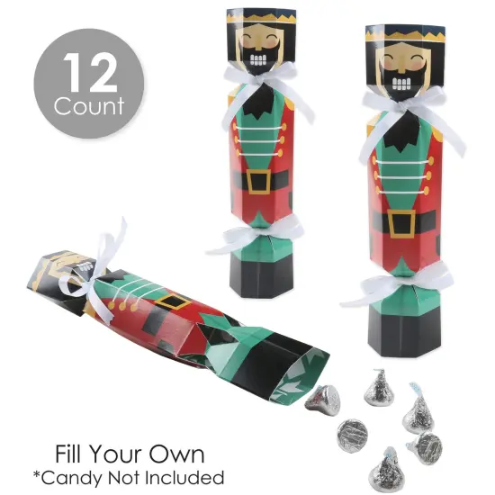 Big Dot of Happiness Christmas Nutcracker - No Snap Holiday Party Table Favors - DIY Cracker Boxes - Set of 12 {4}