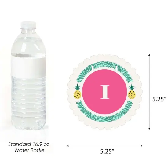 Big Dot of Happiness Pink Flamingo - Party Like a Pineapple 1st Birthday Highchair Decor - I Am One - Tropical Summer First Birthday High Chair Banner {3}