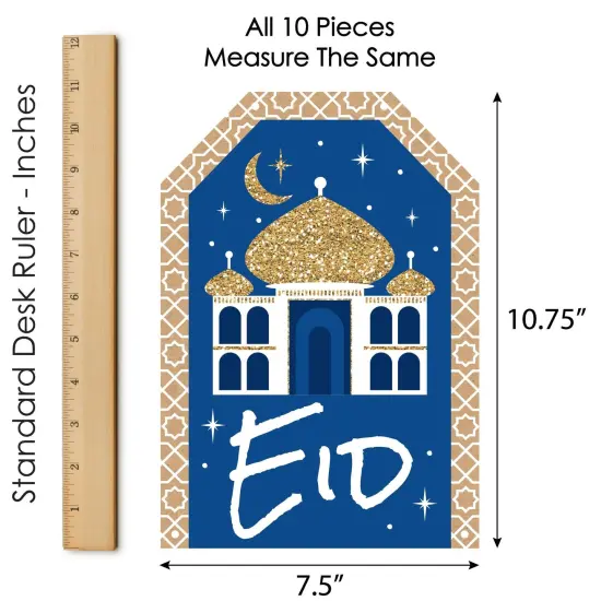 Big Dot of Happiness Eid Mubarak Hanging Vertical Paper Door Banners - Ramadan Party Wall Decoration Kit - Indoor Door Decor {7}