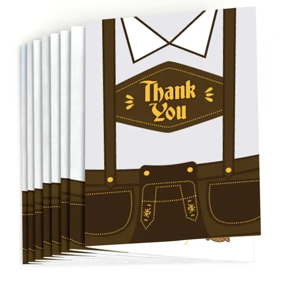 Big Dot of Happiness Oktoberfest - Beer Festival Thank You Cards (8 count) {3}