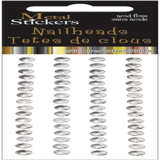 Mark Richards Metal Stickers Nailheads 5mm Round 64/Pkg {2}