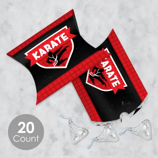 Big Dot of Happiness Karate Master - Favor Gift Boxes - Martial Arts Birthday Party Petite Pillow Boxes - Set of 20 {3}