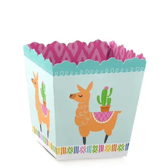 Big Dot of Happiness Whole Llama Fun - Party Mini Favor Boxes - Llama Fiesta Baby Shower or Birthday Party Treat Candy Boxes - Set of 12 {1}