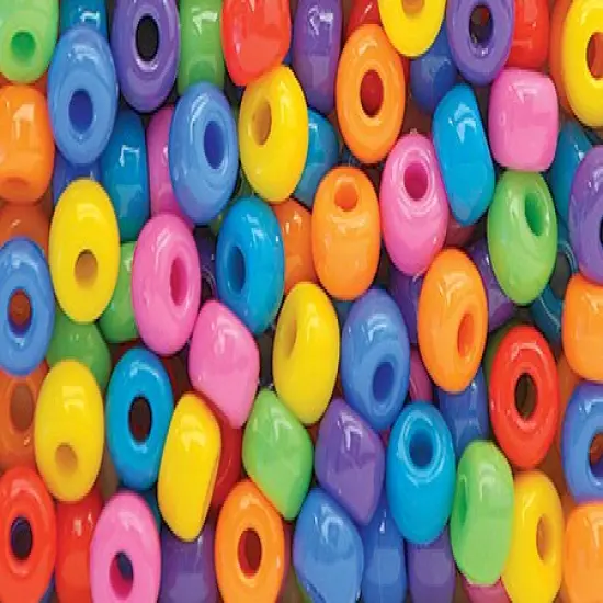 The Beadery Pony Beads 11mmX8mm 200/Pkg-Circus Multicolor {2}