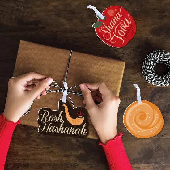 Big Dot of Happiness Rosh Hashanah - New Year Decorations - Tree Ornaments - Set of 12 {4}