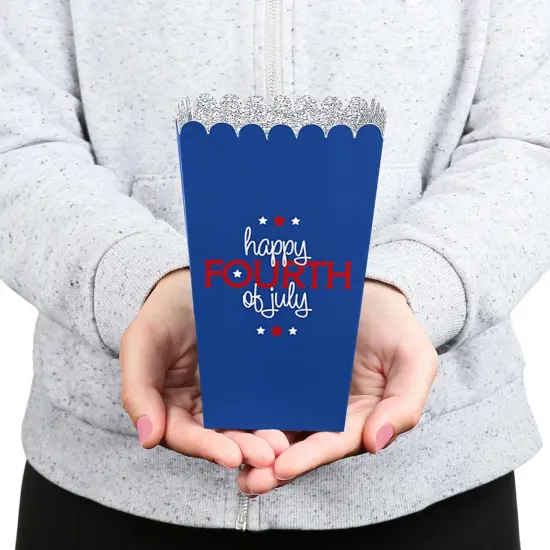 Big Dot of Happiness 4th of July - Independence Day Party Favor Popcorn Treat Boxes - Set of 12 {6}