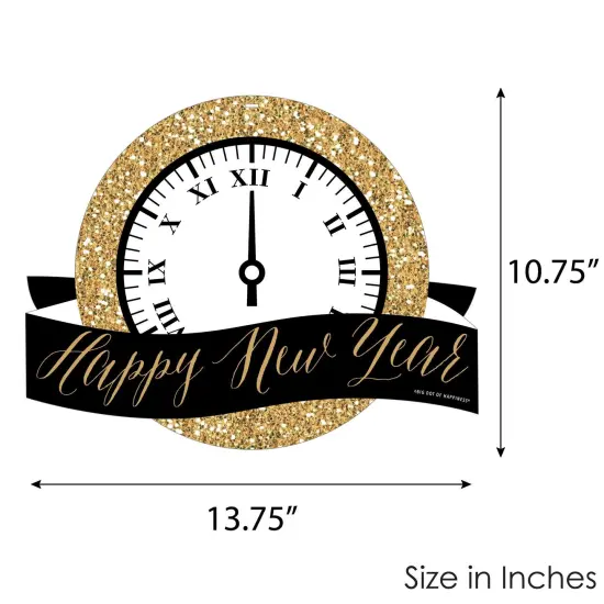 Big Dot of Happiness New Year's Eve - Gold - Hanging Porch New Years Eve Party Outdoor Decorations - Front Door Decor - 1 Piece Sign {7}