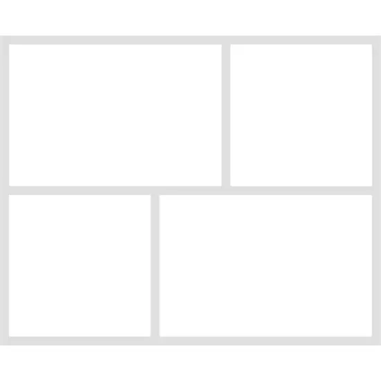 Simple Stories Simple Pages Page Template-(1) 2-4"X6" & 2-4"X4" {5}