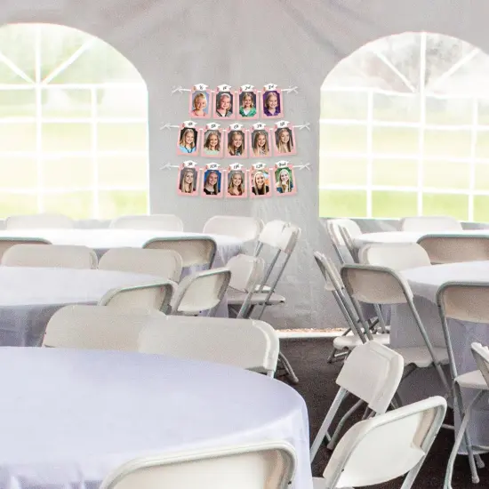 Big Dot of Happiness Rose Gold Grad - DIY Graduation Party Decor - K-12 School Picture Display - Photo Banner {4}