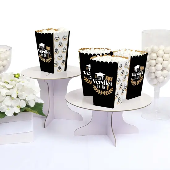 Big Dot of Happiness Law School Grad - Future Lawyer Graduation Party Favor Popcorn Treat Boxes - Set of 12 {4}