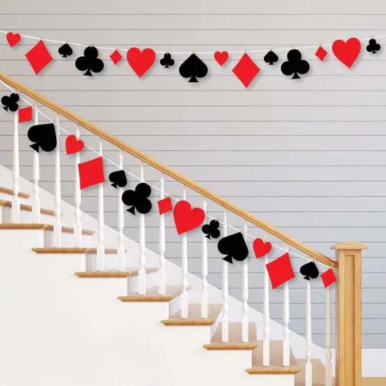 Big Dot of Happiness Las Vegas - Casino Party DIY Decorations - Clothespin Garland Banner - 44 Pieces {3}