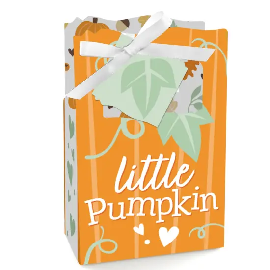 Big Dot of Happiness Little Pumpkin - Fall Birthday Party or Baby Shower Favor Boxes - Set of 12 {1}