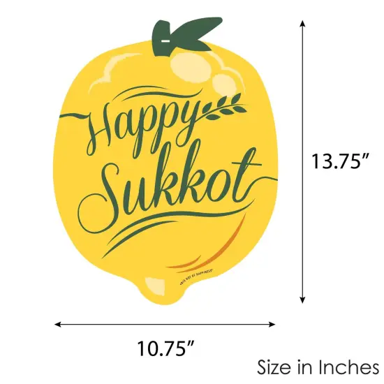 Big Dot of Happiness Sukkot - Hanging Porch Sukkah Holiday Outdoor Decorations - Front Door Decor - 1 Piece Sign {7}