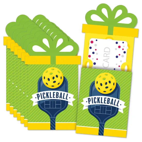 Big Dot of Happiness Let&rsquo;s Rally - Pickleball - Birthday or Retirement Party Money and Gift Card Sleeves - Nifty Gifty Card Holders - Set of 8 {1}