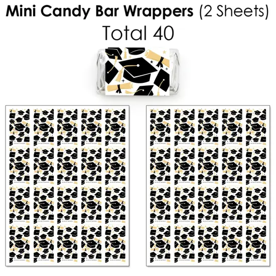 Big Dot of Happiness Hello College Graduation Party Candy Favor Sticker Kit - 304 Pieces {4}