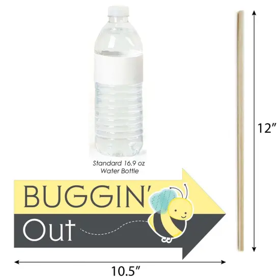 Big Dot of Happiness Funny Honey Bee - Baby Shower or Birthday Party Photo Booth Props Kit - 10 Piece {4}