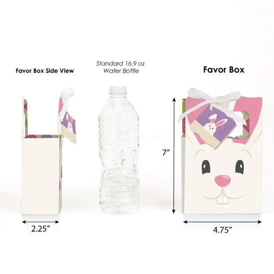 Big Dot of Happiness Hippity Hoppity - Easter Bunny Party Favor Boxes - Set of 12 {3}