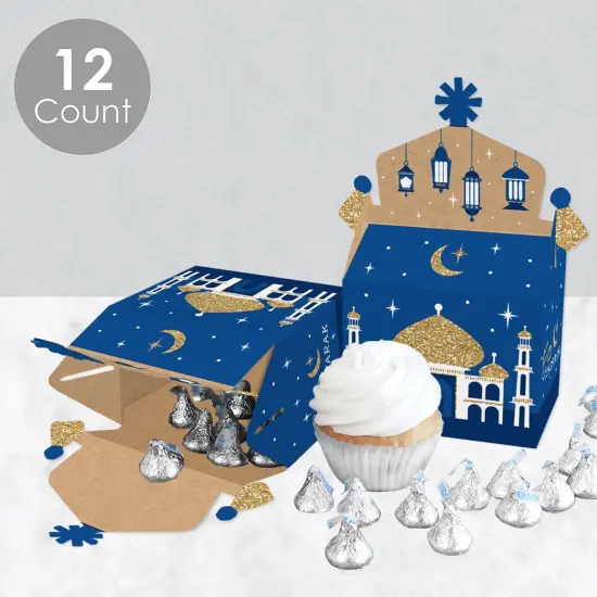 Big Dot of Happiness Eid Mubarak - Treat Box Party Favors - Ramadan Goodie Gable Boxes - Set of 12 {4}