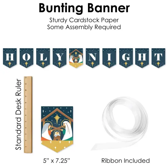 Big Dot of Happiness Holy Nativity - Manger Scene Religious Christmas Supplies Decoration Kit - Decor Galore Party Pack - 51 Pieces {7}